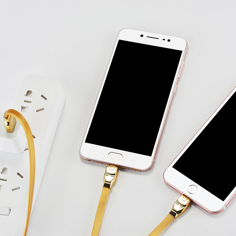 Cable «U14 Steel man 2in1» charging Lightning Micro USB