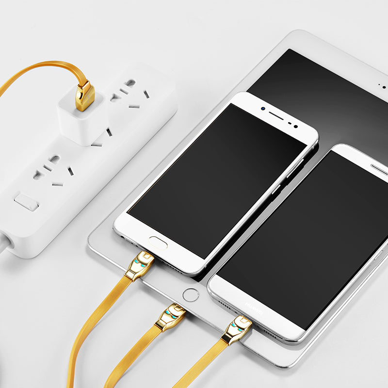 Cable «U14 Steel man 3in1» charging Lightning Micro USB Type C