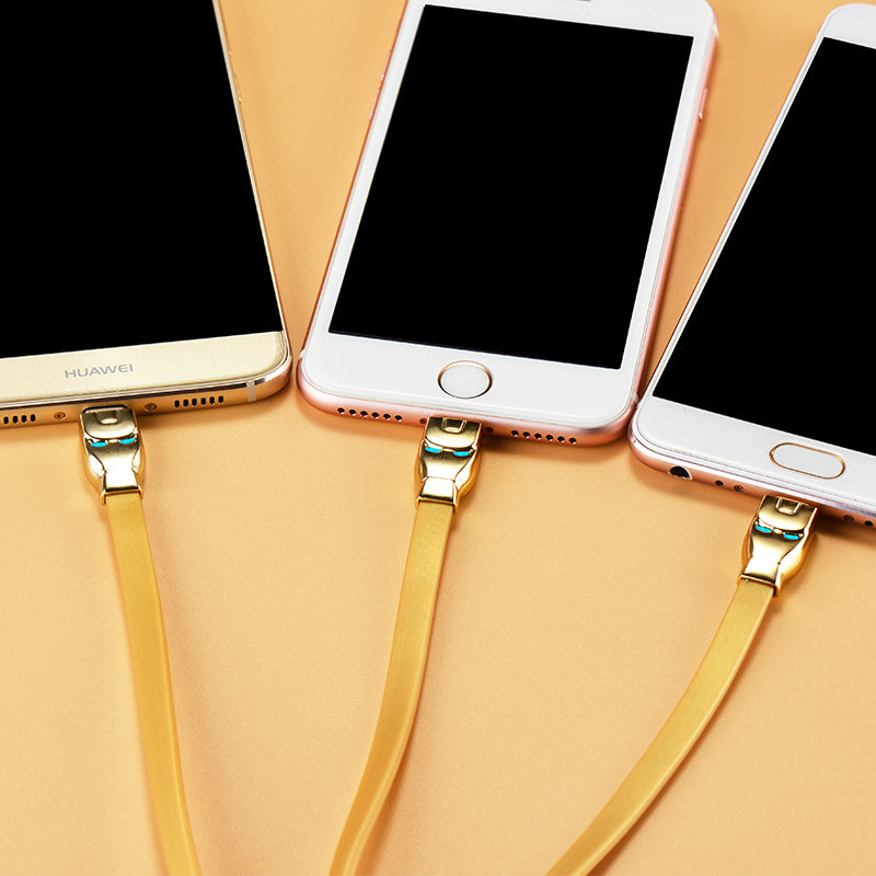 Cable «U14 Steel man 3in1» charging Lightning Micro USB Type C