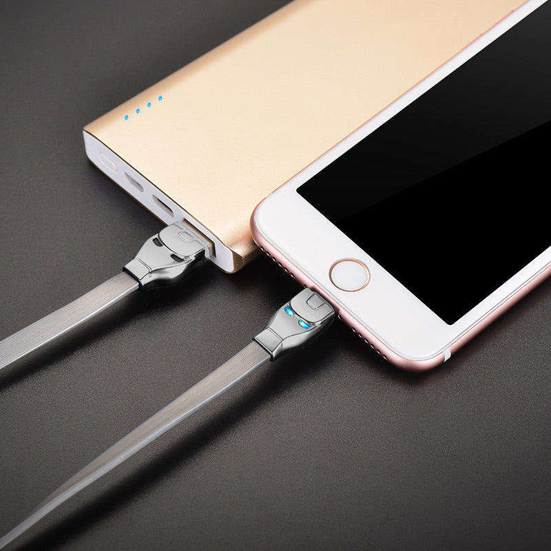 Cable USB to Lightning «U14 Steel man» charging data sync