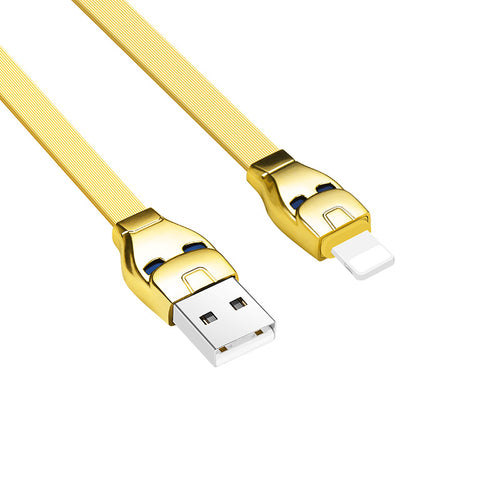 Cable USB to Lightning «U14 Steel man» charging data sync
