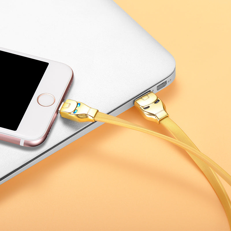 Cable USB to Lightning «U14 Steel man» charging data sync