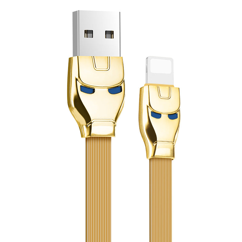 Cable USB to Lightning «U14 Steel man» charging data sync