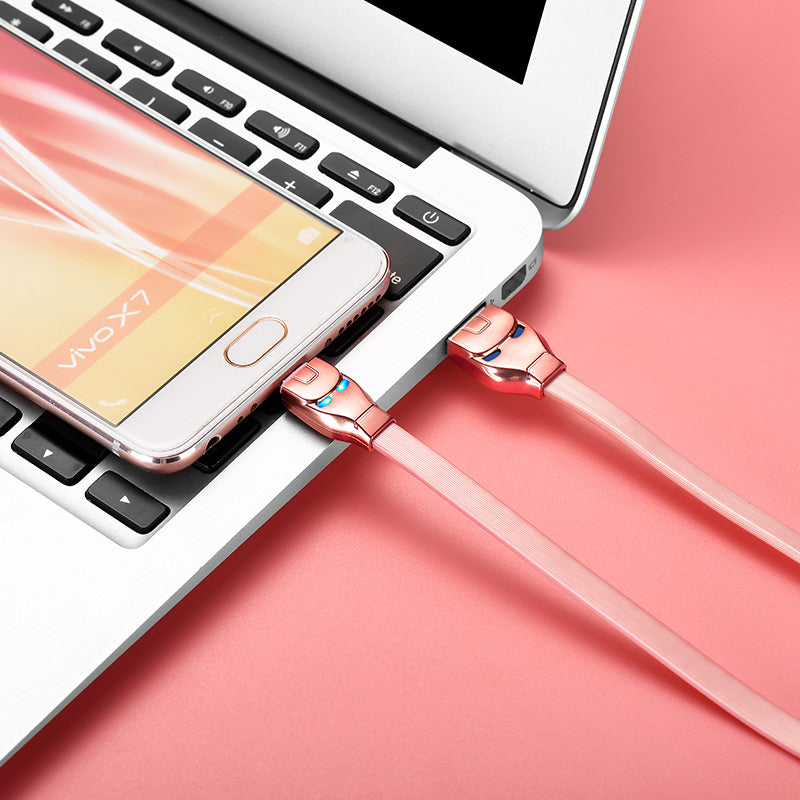 Cable USB to Micro USB «U14 Steel man» charging data sync