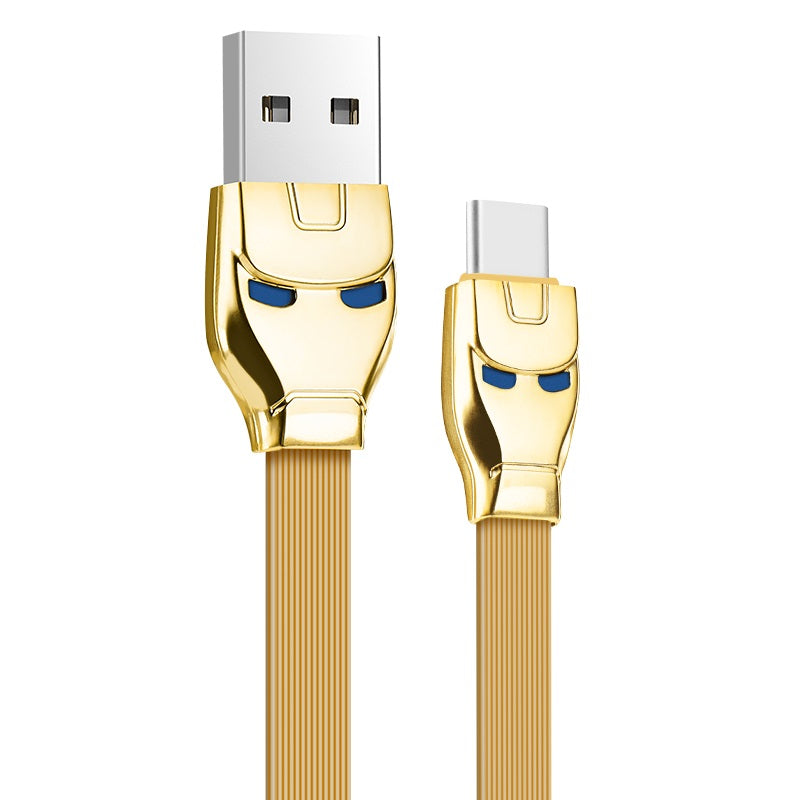 Cable USB to Type C «U14 Steel man» charging data sync
