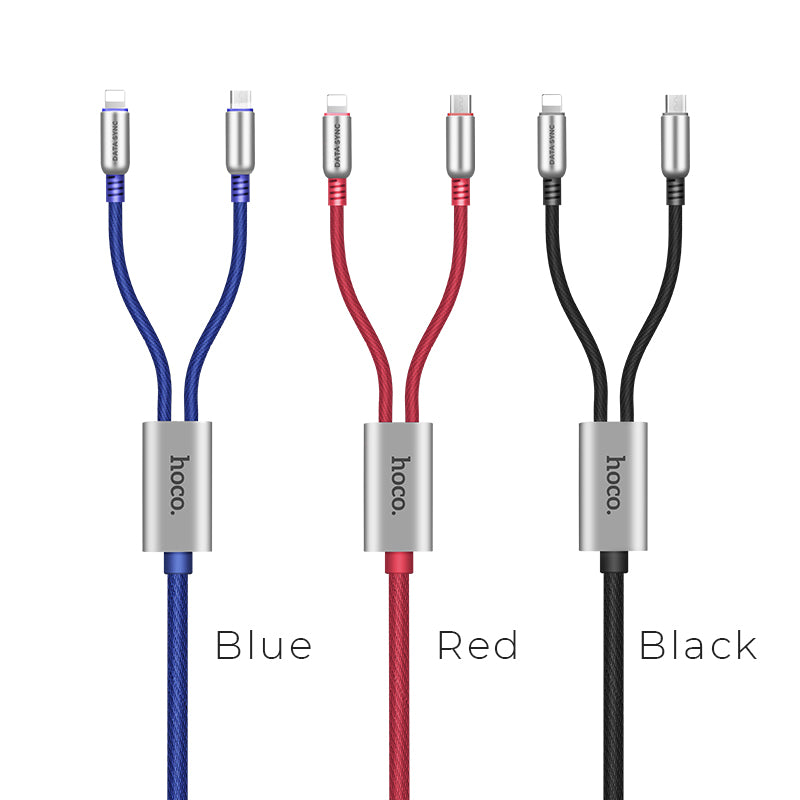 Cable «U17 Capsule 2-in-1» charging Lightning Micro-USB