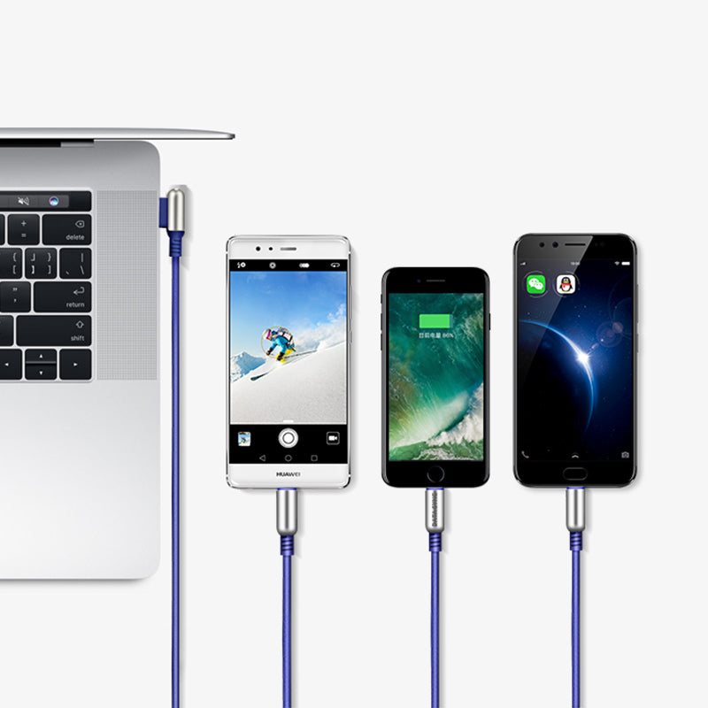 Cable «U17 Capsule 3-in-1» charging Lightning Micro-USB Type-C