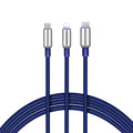 Cable «U17 Capsule 3-in-1» charging Lightning Micro-USB Type-C