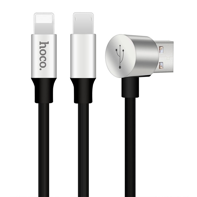 Cable USB to Lightning Micro-USB «U18 Golden hat» charging wire