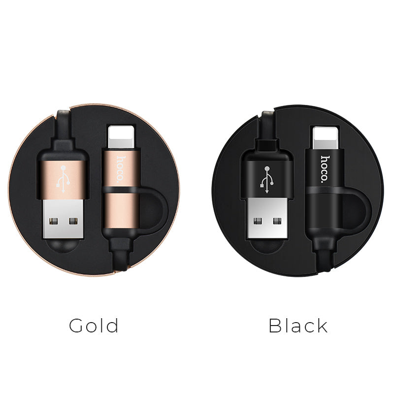Cable USB to Lightning Micro-USB «U23 Resilient» charging wire