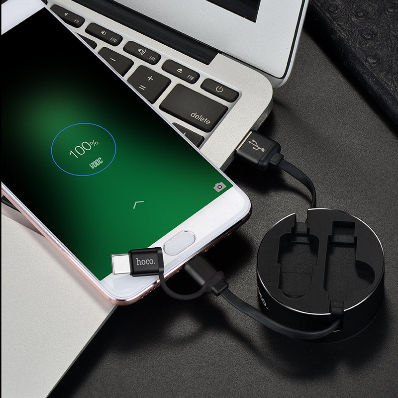 Cable USB to Type-C Micro-USB «U23 Resilient» charging wire