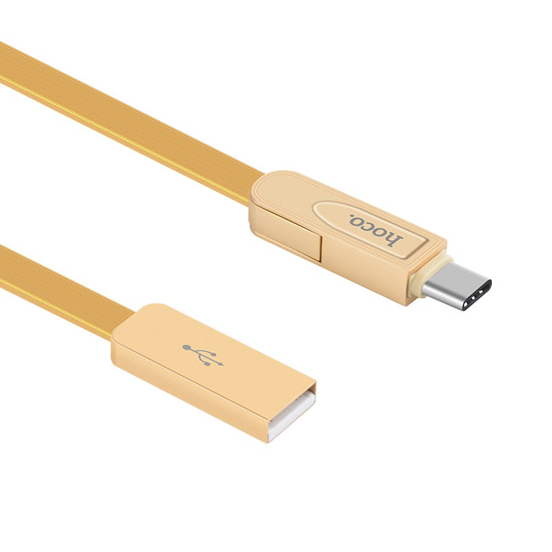 Cable USB to Lightning Micro-USB Type-C «U24 Refined» charging wire