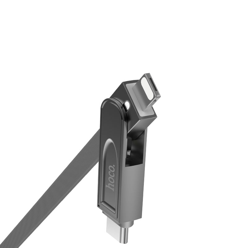 Cable USB to Lightning Micro-USB Type-C «U24 Refined» charging wire