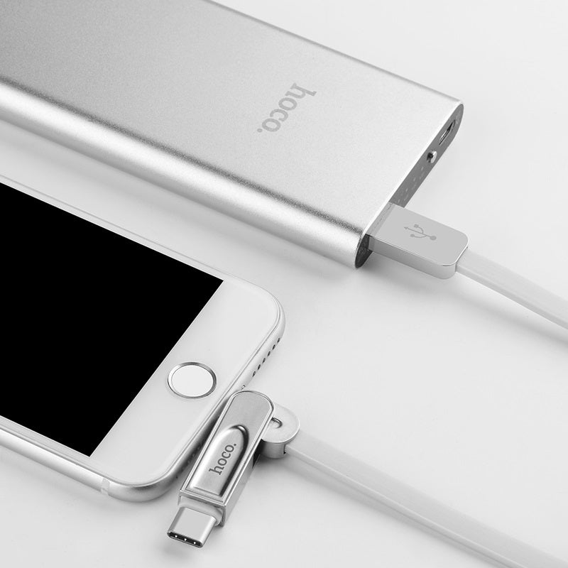 Cable USB to Lightning Micro-USB Type-C «U24 Refined» charging wire