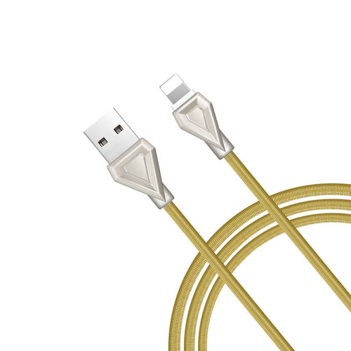 Cable USB to Lightning «U25 Golden armor» charging data sync