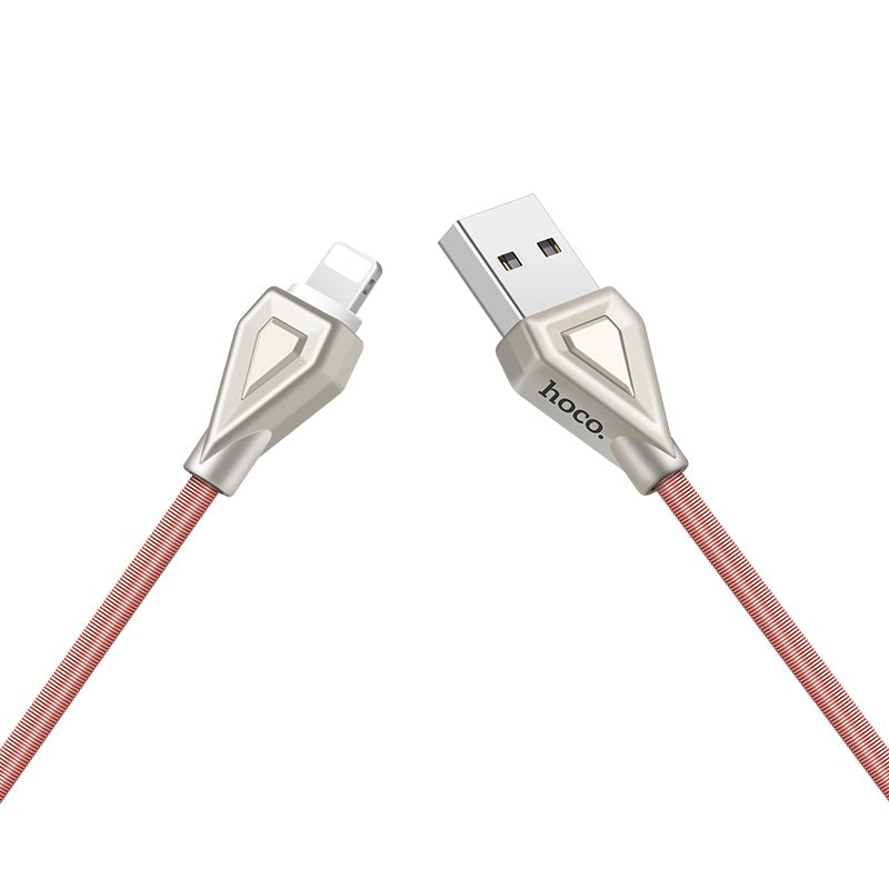 Cable USB to Lightning «U25 Golden armor» charging data sync