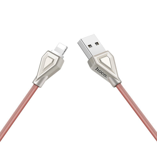 Cable USB to Lightning «U25 Golden armor» charging data sync