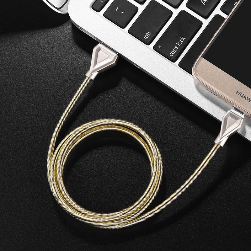 Cable USB to Type-C «U25 Golden armor» charging data sync