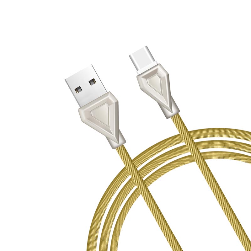 Cable USB to Type-C «U25 Golden armor» charging data sync