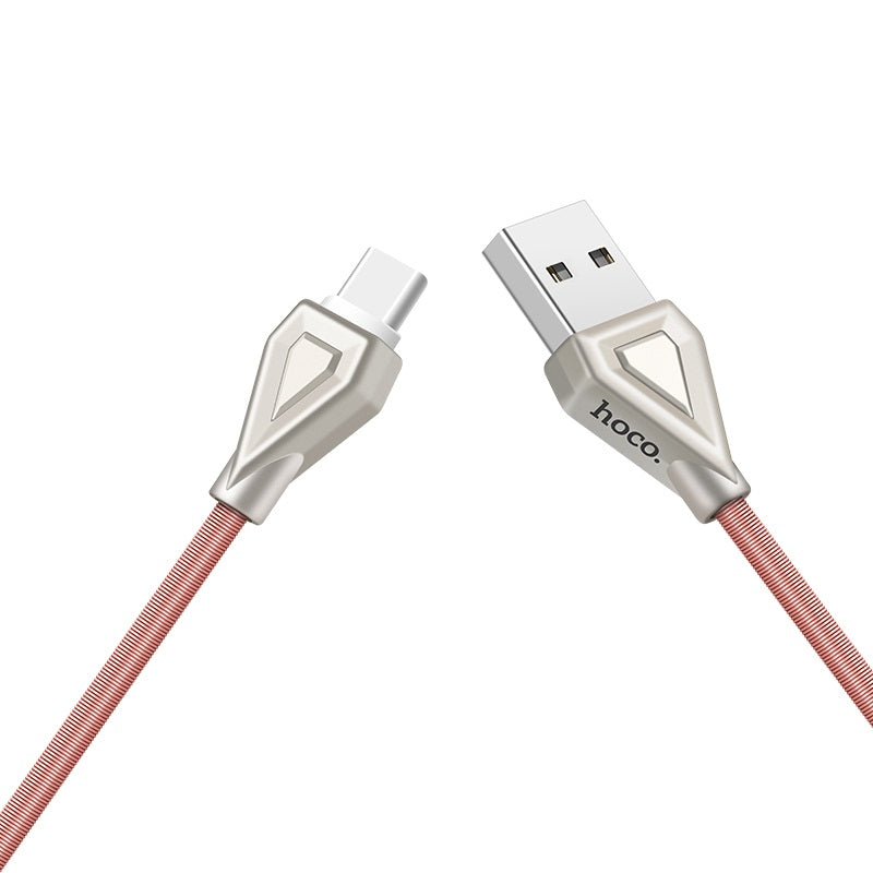 Cable USB to Type-C «U25 Golden armor» charging data sync