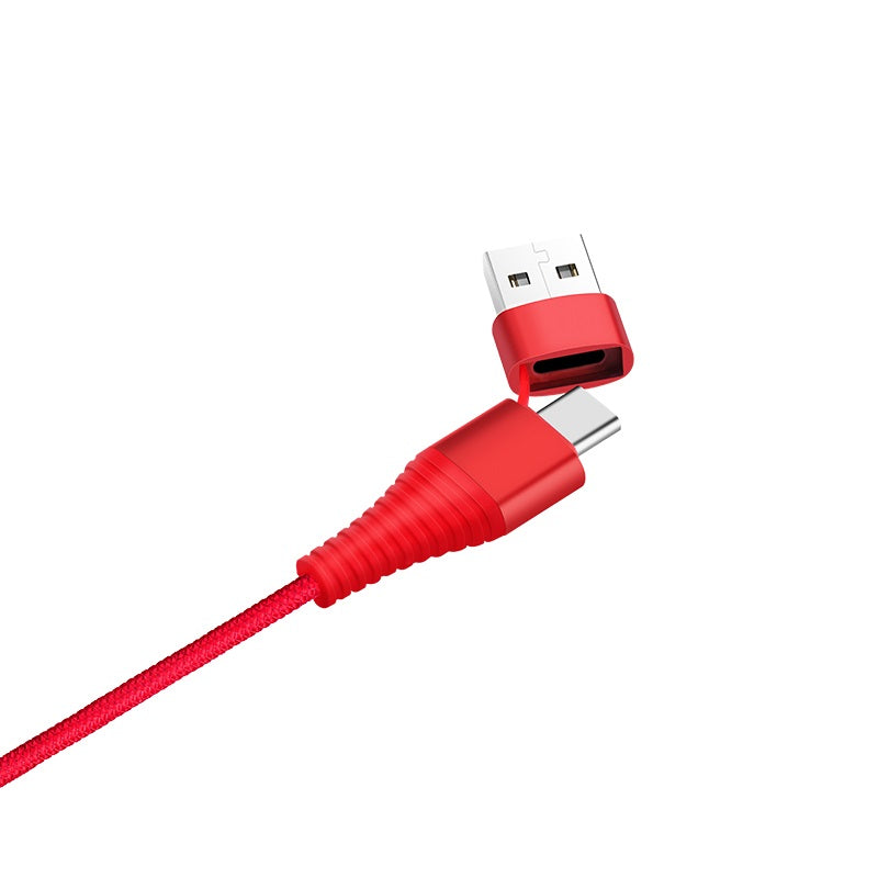 Cable Type-C & USB-A to Lightning «U26» charging data sync