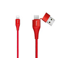 Cable Type-C & USB-A to Lightning «U26» charging data sync