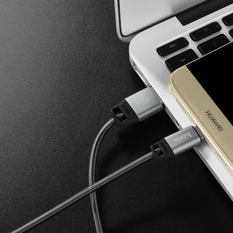 Cable USB to Type-C «U27 Golden shield» charging data sync