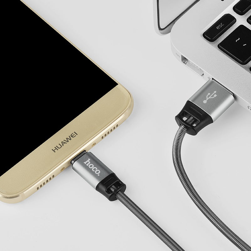 Cable USB to Type-C «U27 Golden shield» charging data sync