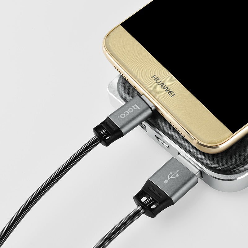 Cable USB to Type-C «U27 Golden shield» charging data sync
