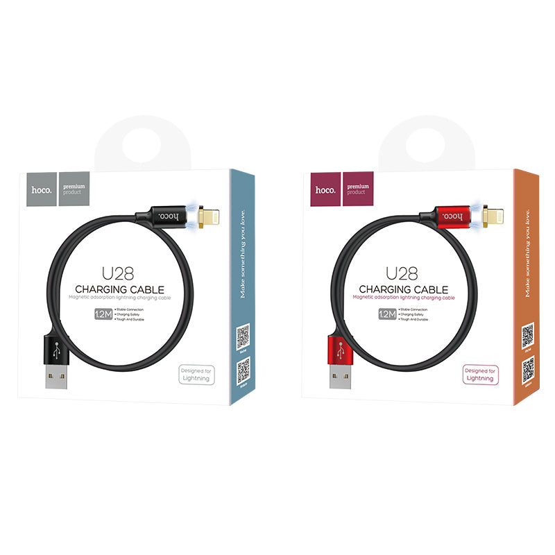 Cable USB to Lightning «U28 Magnetic» charging