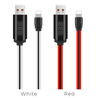 Cable USB to Lightning «U29 LED» charging data sync
