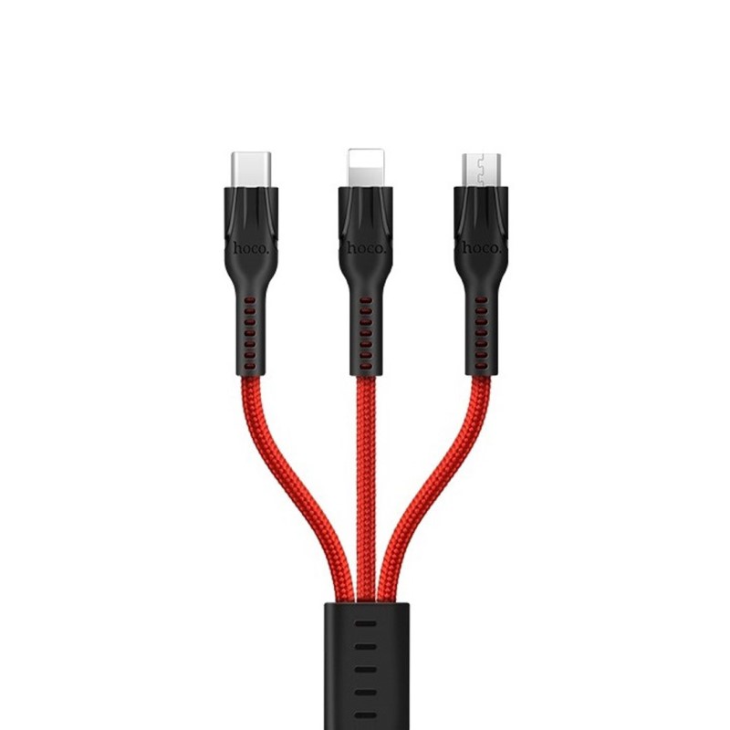 Cable «U31 Benay» charging 3 in 1 Lightning Micro USB Type C