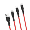 Cable «U31 Benay» charging 3 in 1 Lightning Micro USB Type C