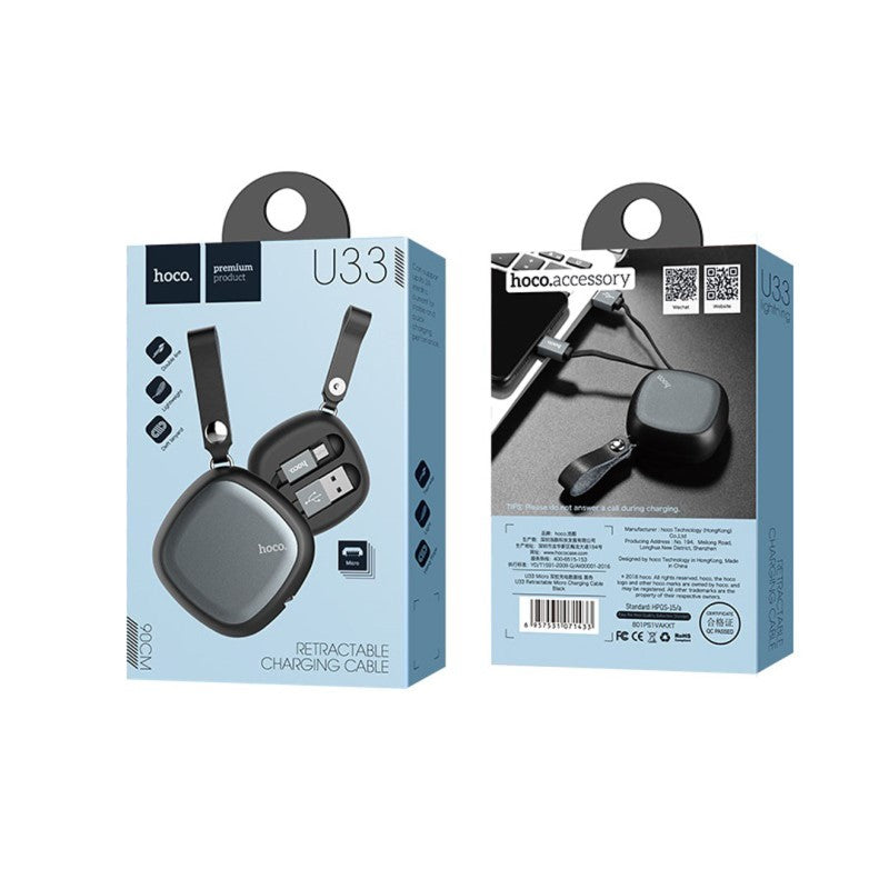 Cable “U33 Retractable” charging data Micro-USB