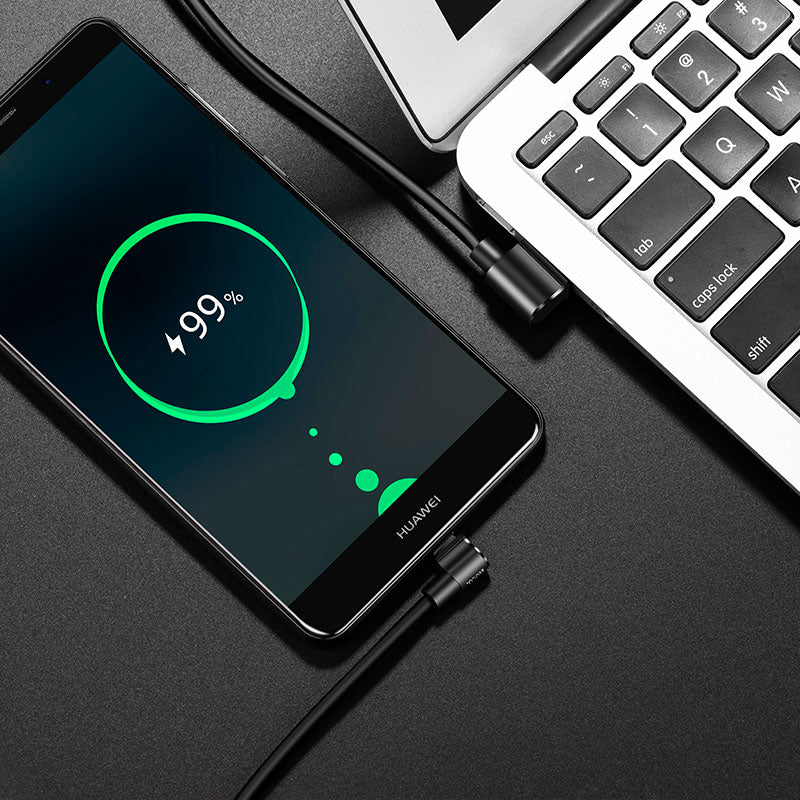Cable «U37 Long roam» 90 degrees charging data Type C
