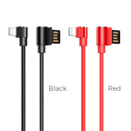 Cable «U37 Long roam» 90 degrees charging data Lightning