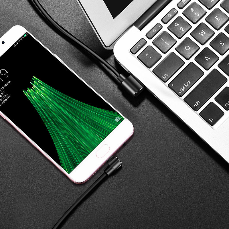 Cable «U37 Long roam» 90 degrees charging data Micro USB