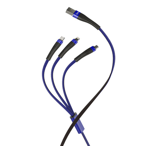 Cable USB to Lightning Micro-USB Type-C «U39 Slender» charging wire