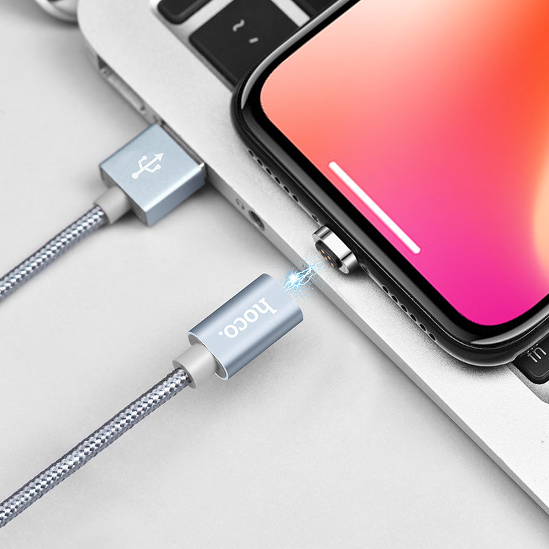 Cable USB to Lightning «U40A Magnetic» charging data sync