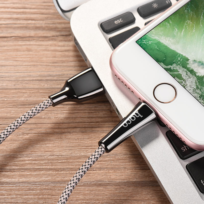 Cable USB to Lightning «U41 Soft light» charging data sync