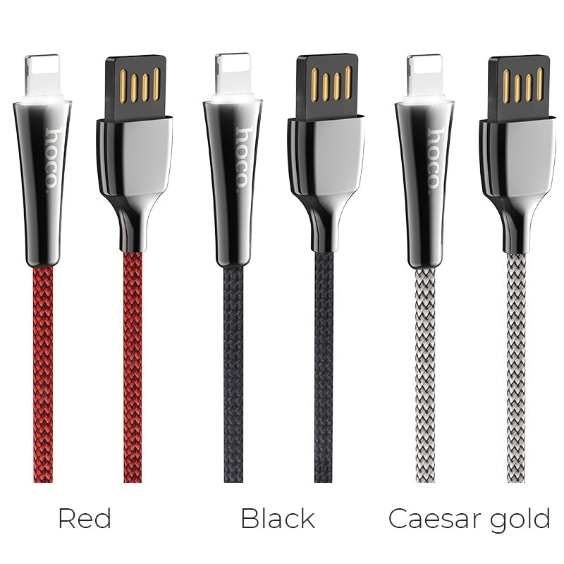 Cable USB to Lightning «U41 Soft light» charging data sync