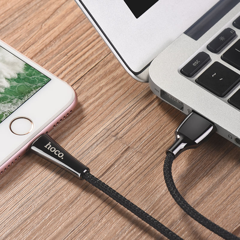 Cable USB to Lightning «U41 Soft light» charging data sync