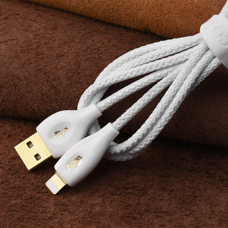 Cable USB to Lightning «U43 Ceramic» charging data sync