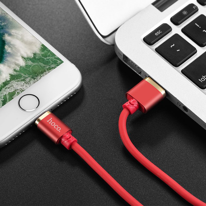 Cable USB to Lightning «U45 Gold collar» charging data sync