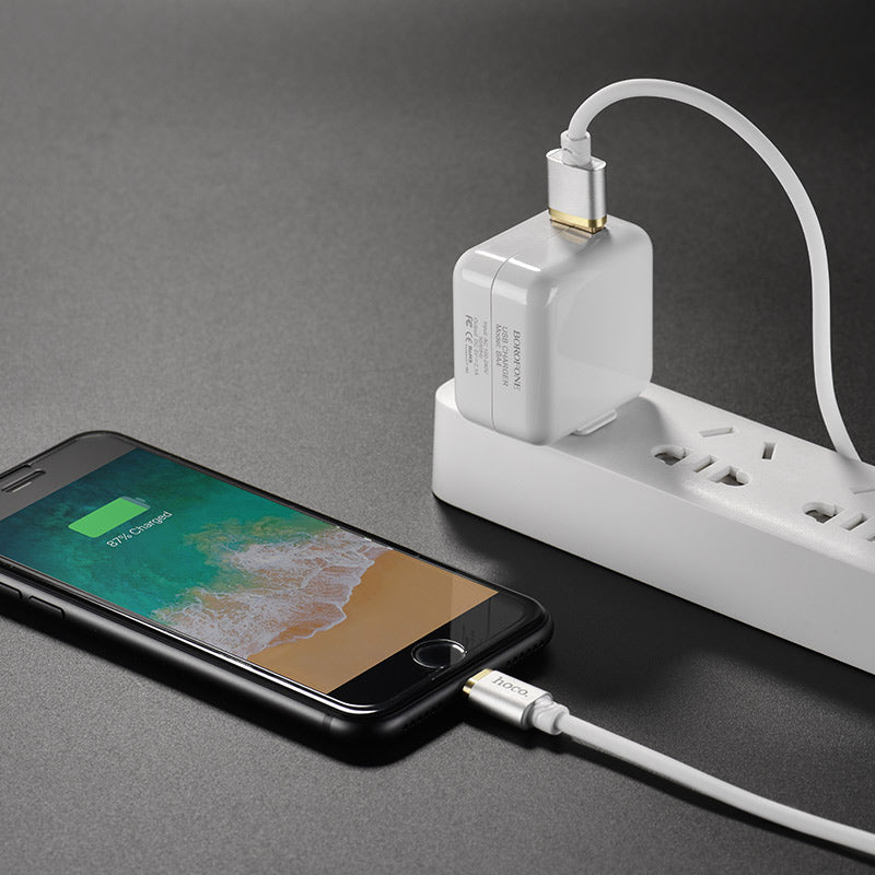 Cable USB to Lightning «U45 Gold collar» charging data sync