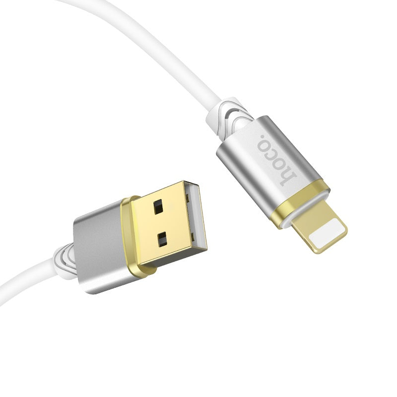 Cable USB to Lightning «U45 Gold collar» charging data sync
