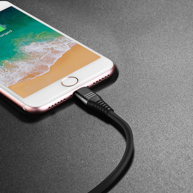 Cable USB to Lightning «U46 Tricyclic» charging data sync