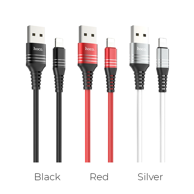 Cable USB to Lightning «U46 Tricyclic» charging data sync