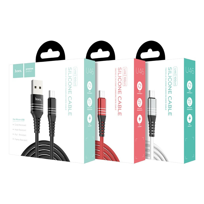Cable USB to Micro-USB «U46 Tricyclic» charging data sync