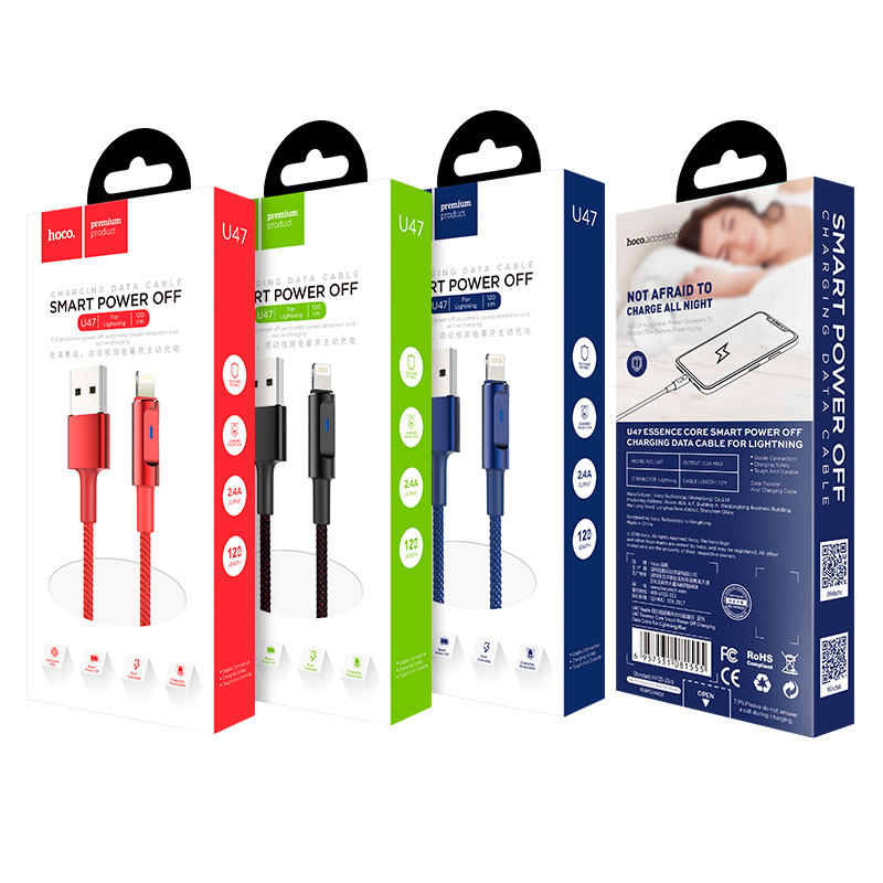 Cable USB to Lightning «U47 Essence core» charging data sync